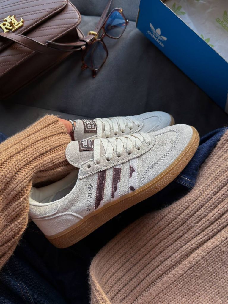 Кеди бежеві Adidas Spezial Cow Print