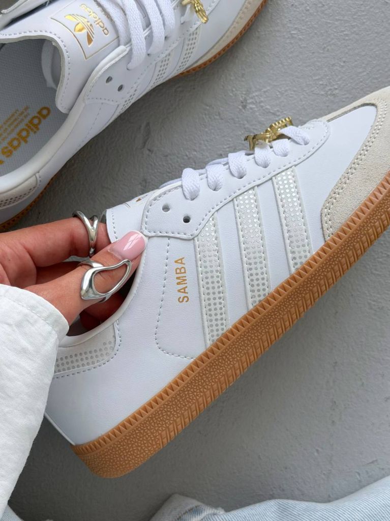 Кеди білі Adidas Samba OG White Silver