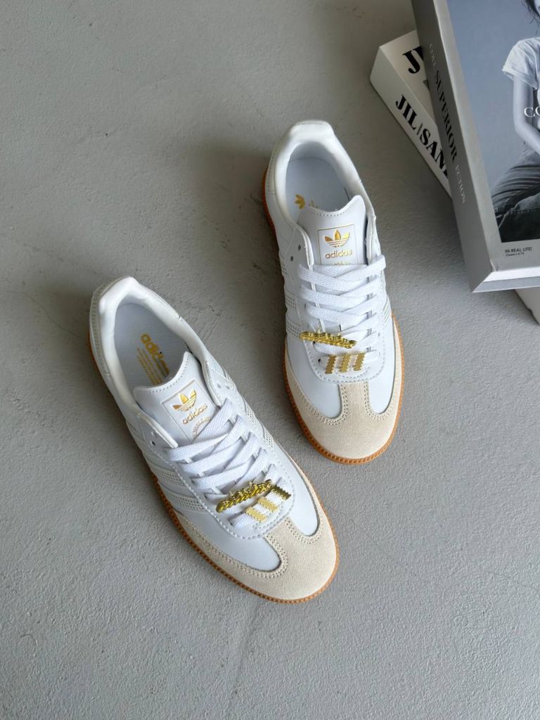 Кеди білі Adidas Samba OG White Silver