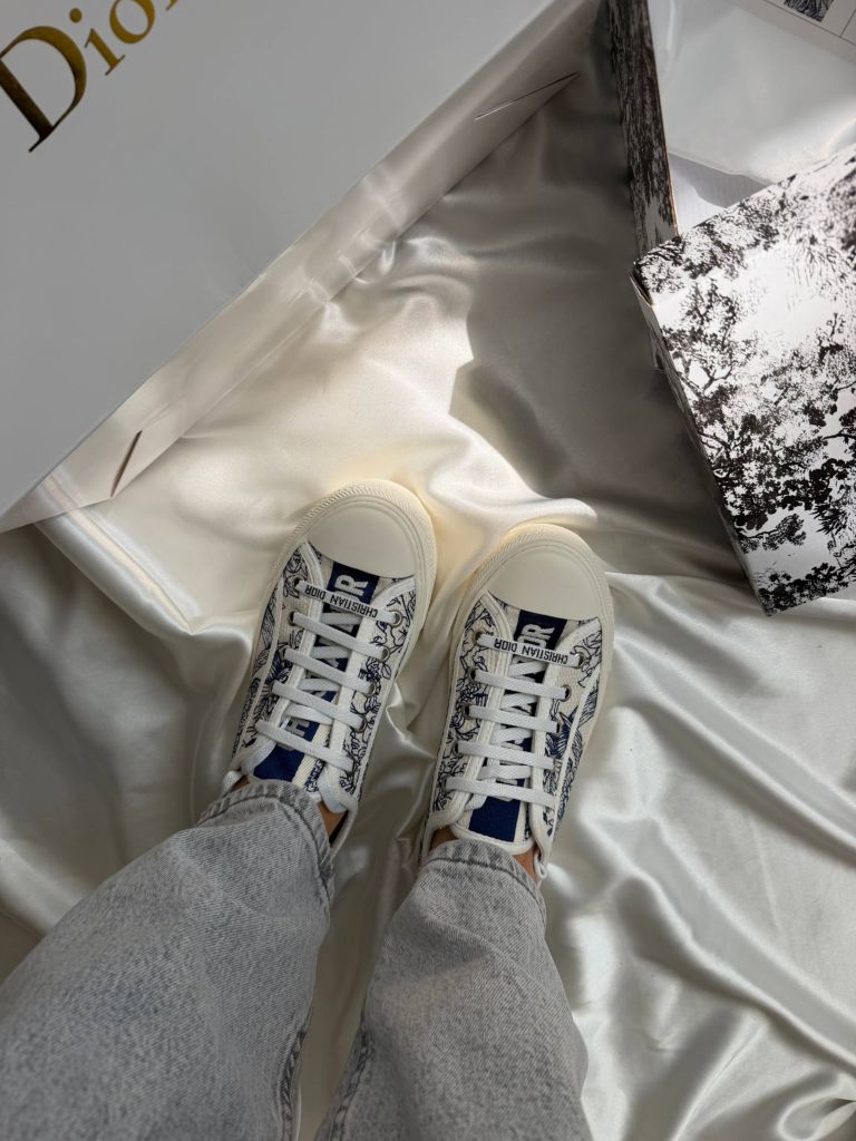 Кеди Dior Walk’n’Dior Toile de Jouy Blue PREMIUM