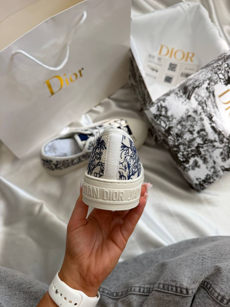 Кеди Dior Walk’n’Dior Toile de Jouy Blue PREMIUM