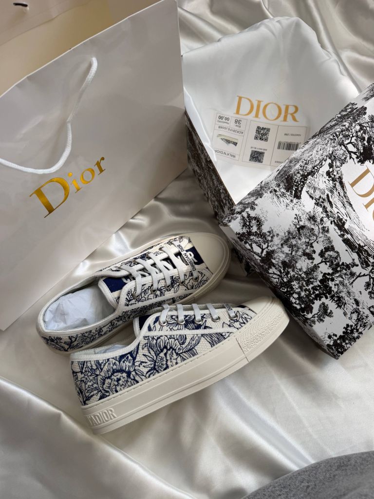 Кеди Dior Walk’n’Dior Toile de Jouy Blue PREMIUM