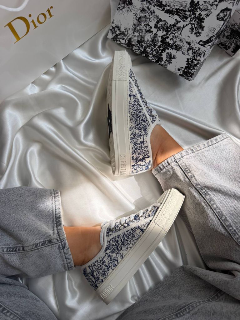 Кеди Dior Walk’n’Dior Toile de Jouy Blue PREMIUM