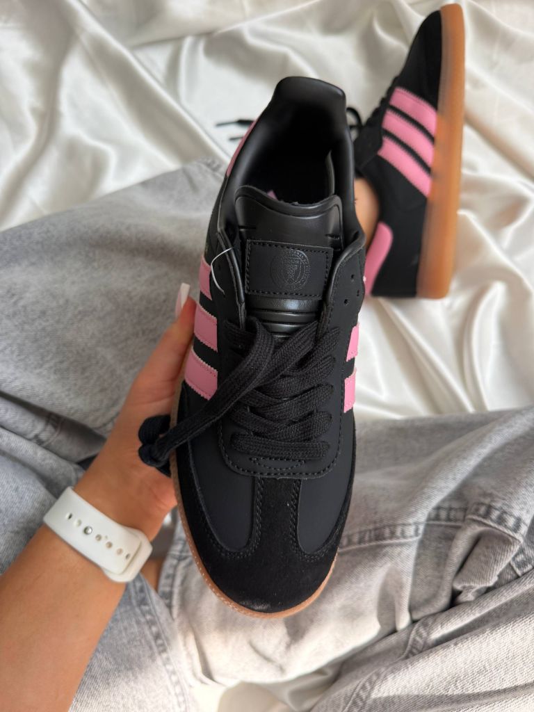 Кеди Adidas Samba Messi Black Pink