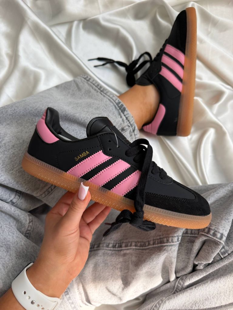 Кеди Adidas Samba Messi Black Pink