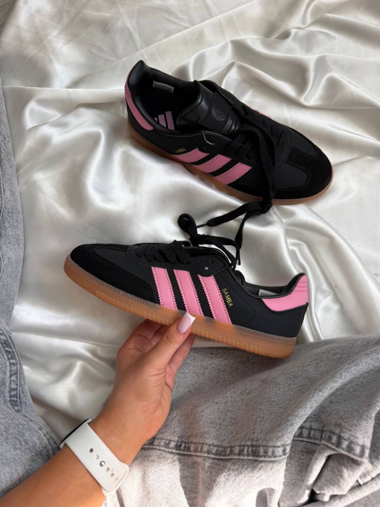 Кеди Adidas Samba Messi Black Pink