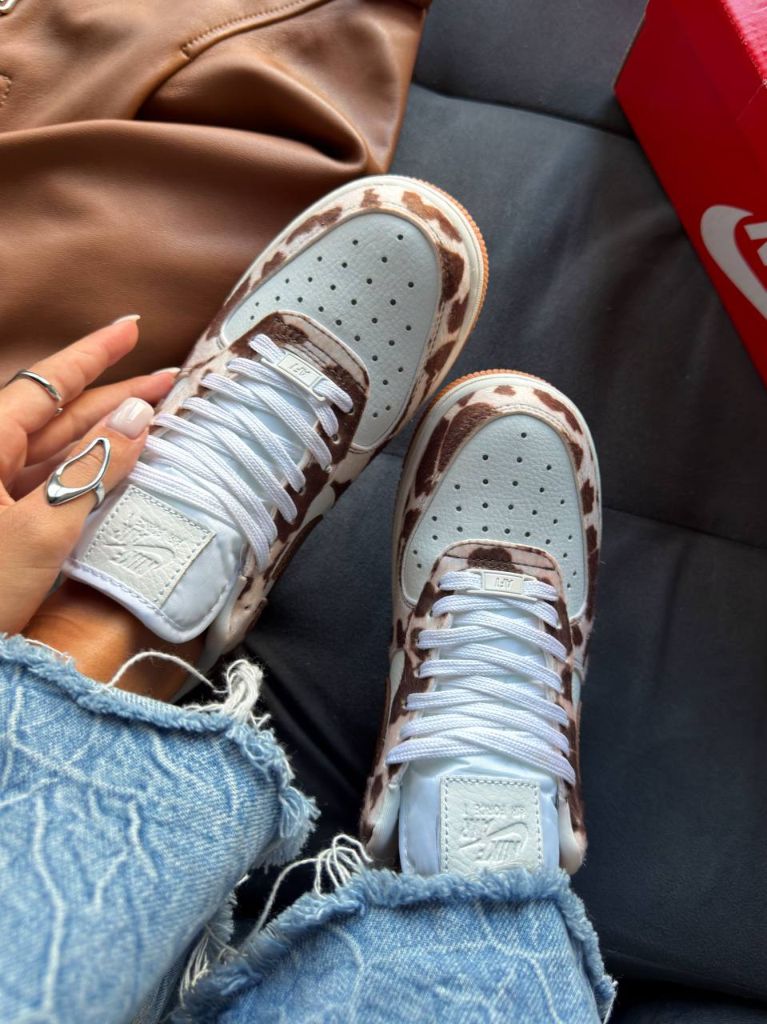Кросівки Nike Air Force 1 Cow Print Field