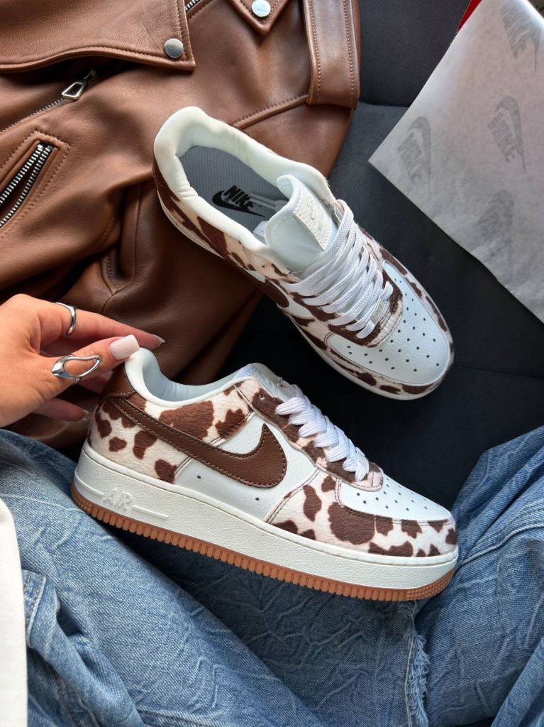 Кросівки Nike Air Force 1 Cow Print Field
