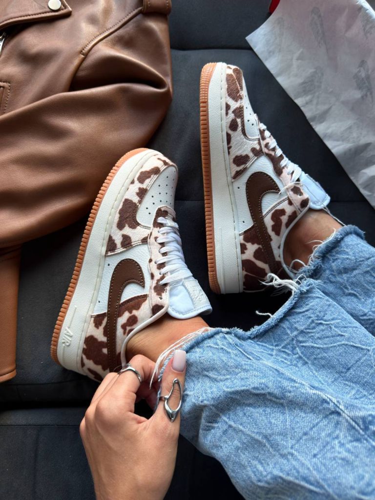 Кросівки Nike Air Force 1 Cow Print Field