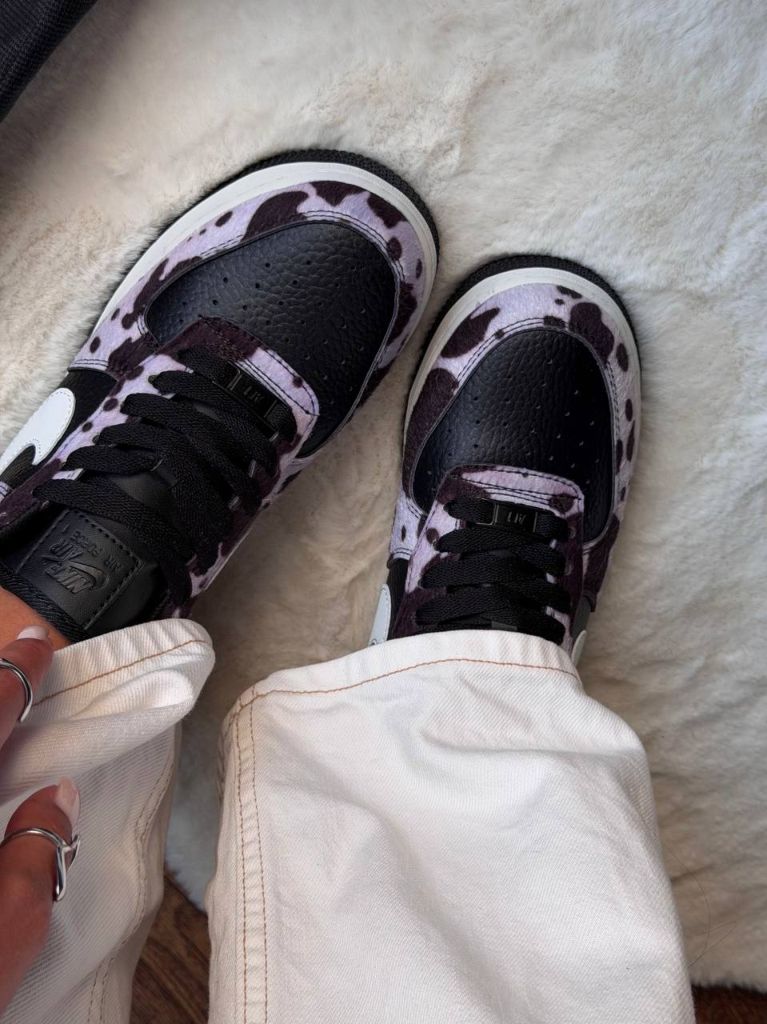 Кросівки Nike Air Force 1 Cow Print Field Black