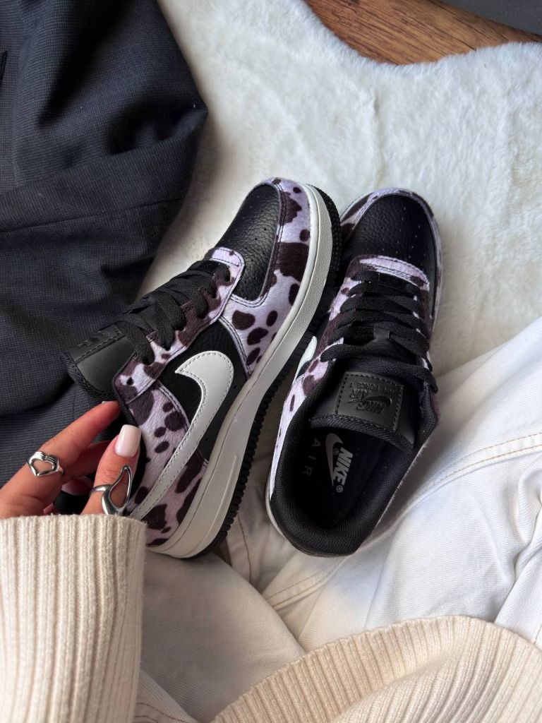 Кросівки Nike Air Force 1 Cow Print Field Black
