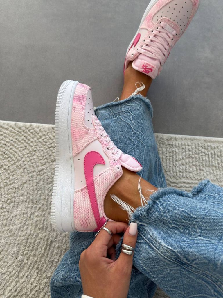 Кросівки Nike Air Force 1 Low Pink Denim