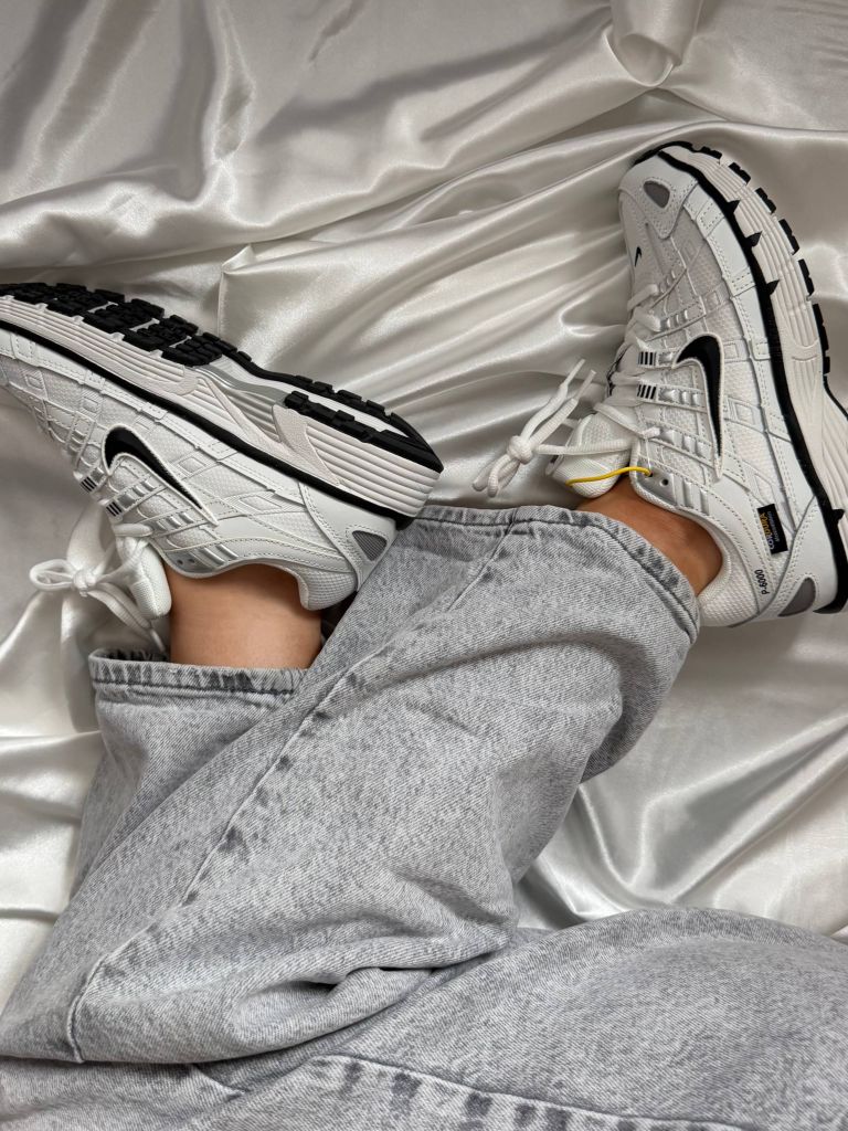 Кросівки вологостійкі Nike P-6000 White Black CorDura
