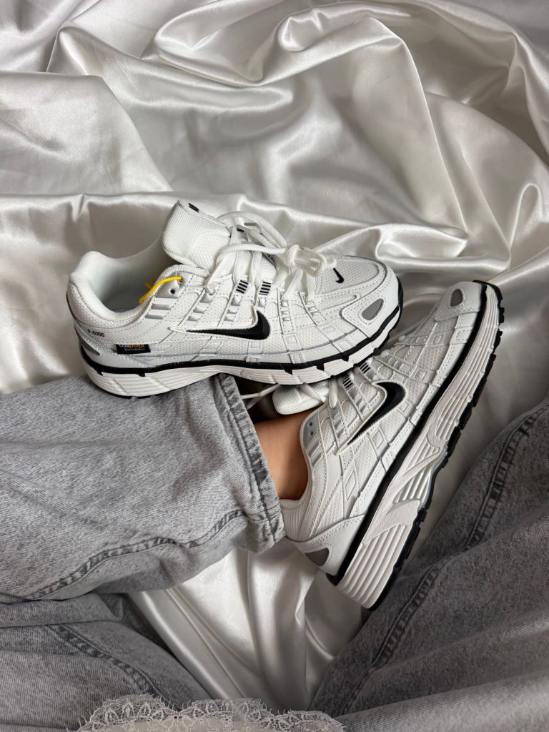 Кросівки вологостійкі Nike P-6000 White Black CorDura