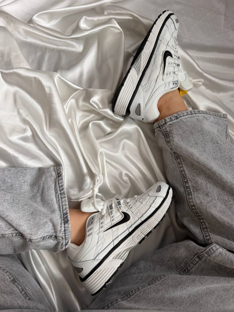 Кросівки вологостійкі Nike P-6000 White Black CorDura