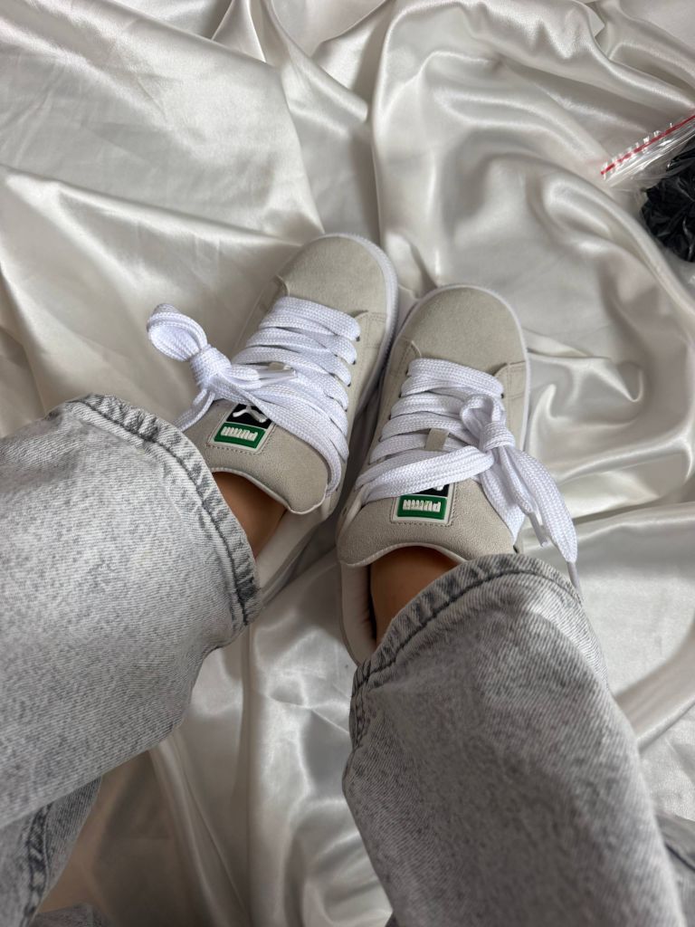 Кеди бежеві Puma Suede XL Grey White