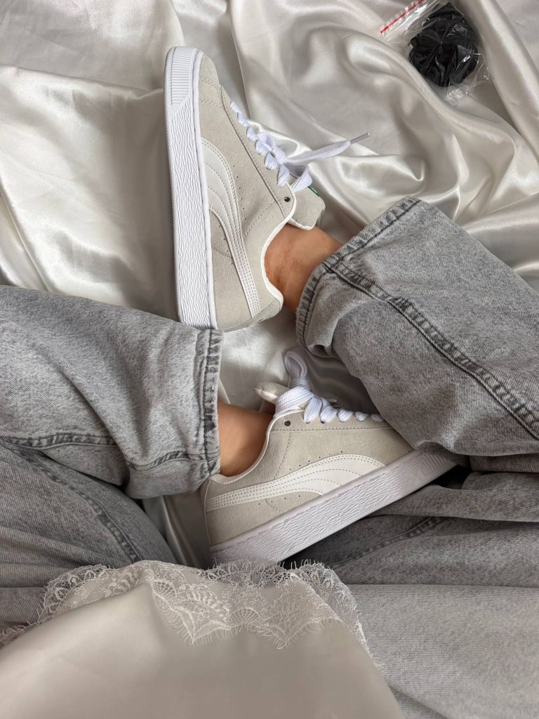 Кеди бежеві Puma Suede XL Grey White