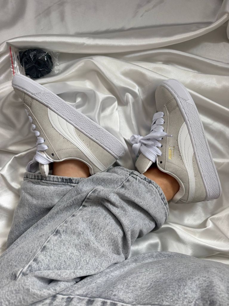 Кеди бежеві Puma Suede XL Grey White