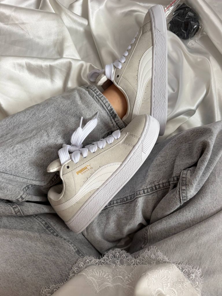 Кеди бежеві Puma Suede XL Grey White