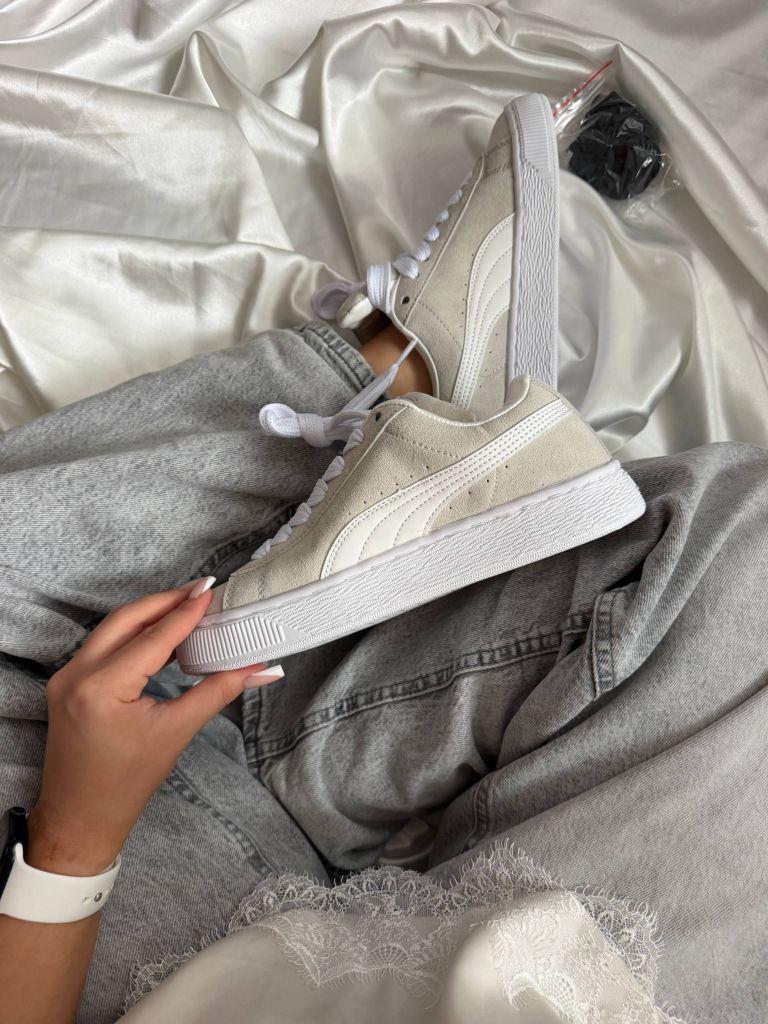 Кеди бежеві Puma Suede XL Grey White