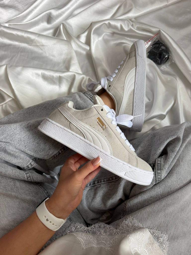 Кеди бежеві Puma Suede XL Grey White