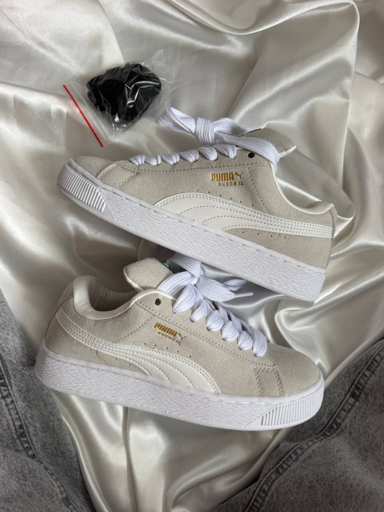 Кеди бежеві Puma Suede XL Grey White