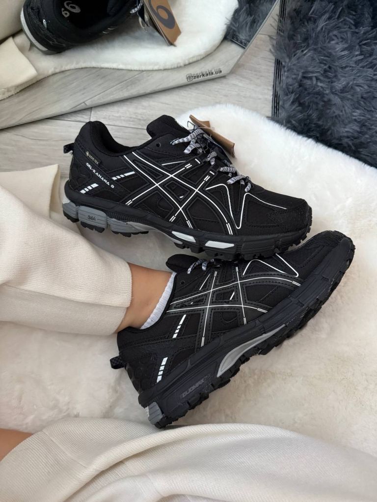 Кросівки Asics Gel-Kahana 8 Gore-Tex Black White Stripes