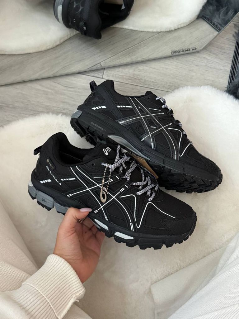 Кросівки Asics Gel-Kahana 8 Gore-Tex Black White Stripes