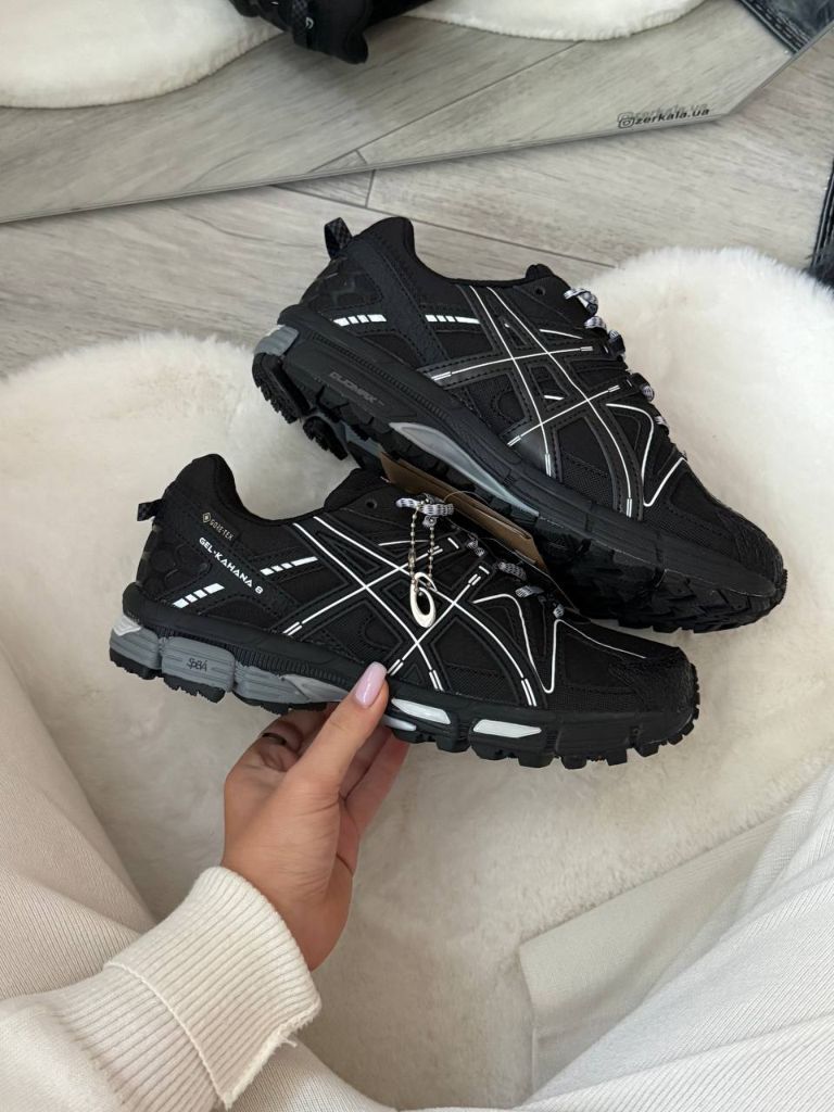 Кросівки Asics Gel-Kahana 8 Gore-Tex Black White Stripes