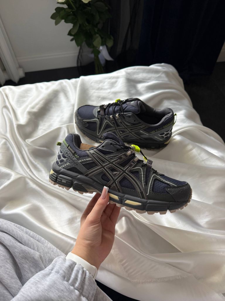Кросівки термо Asics Gel Kahana 8 Grey Black Green Gore-Tex