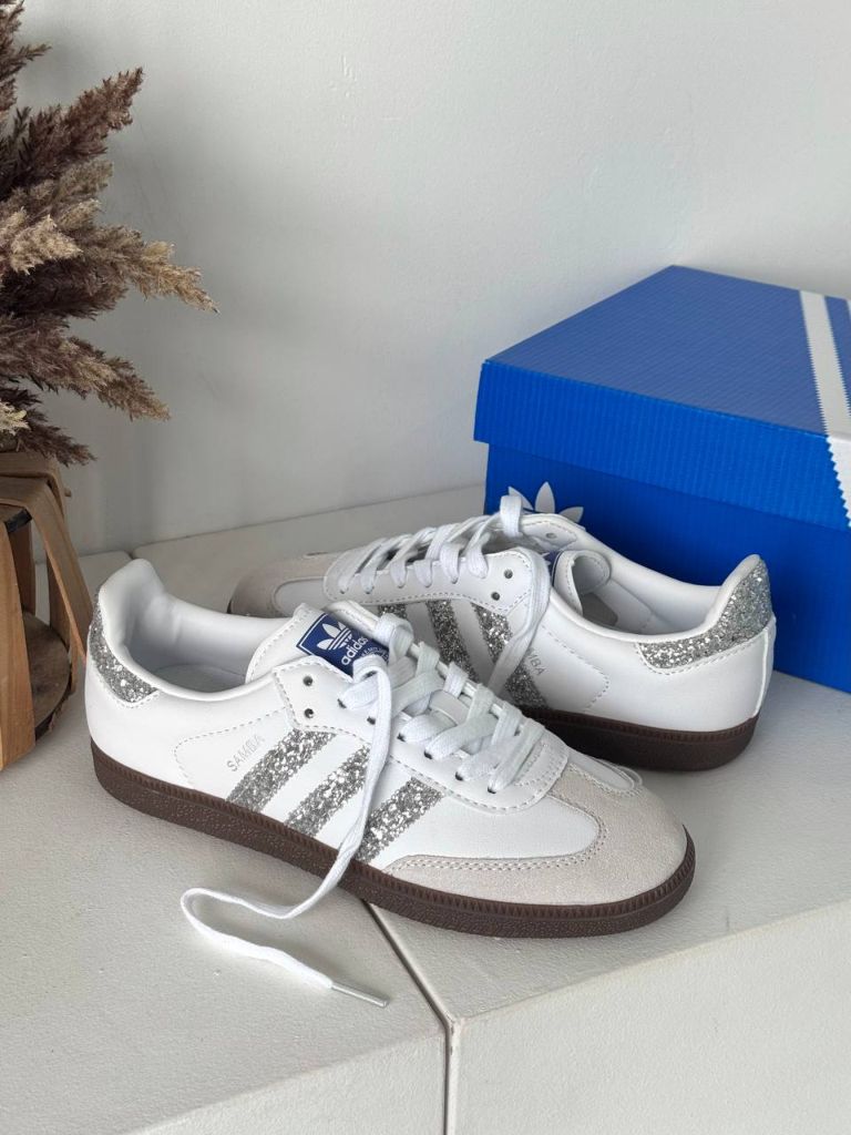 Кеди Adidas Samba Glitter Silver