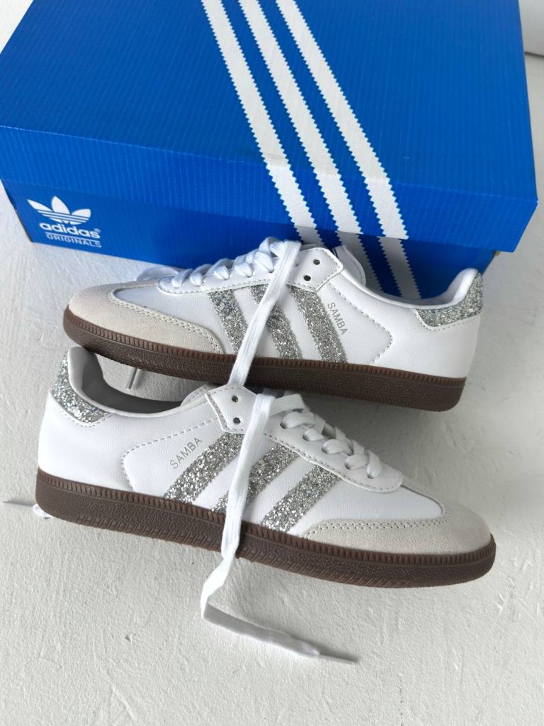 Кеди Adidas Samba Glitter Silver