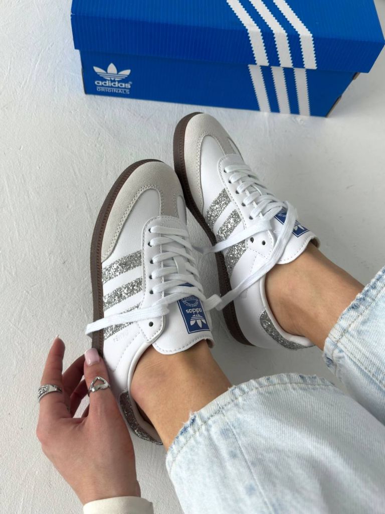 Кеди Adidas Samba Glitter Silver