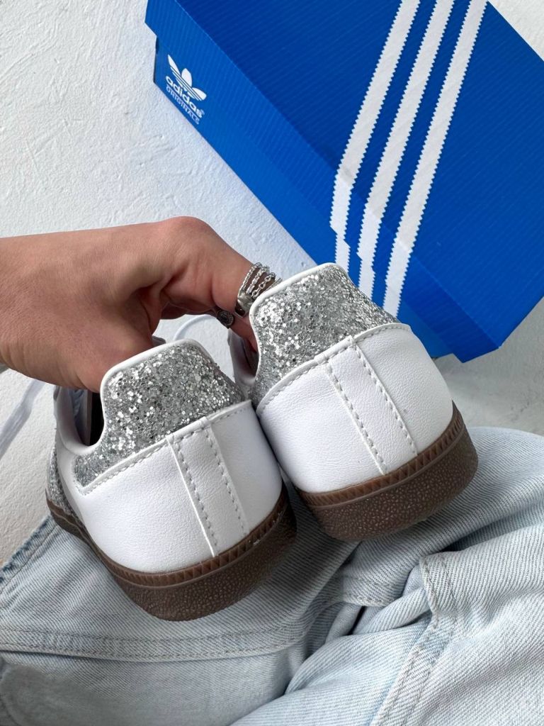 Кеди Adidas Samba Glitter Silver