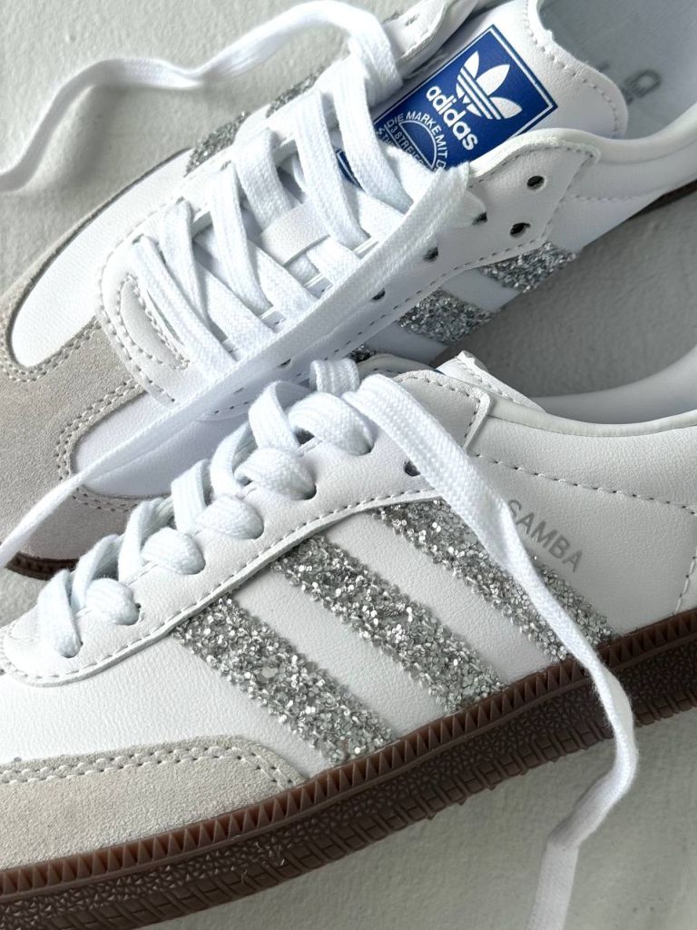 Кеди Adidas Samba Glitter Silver