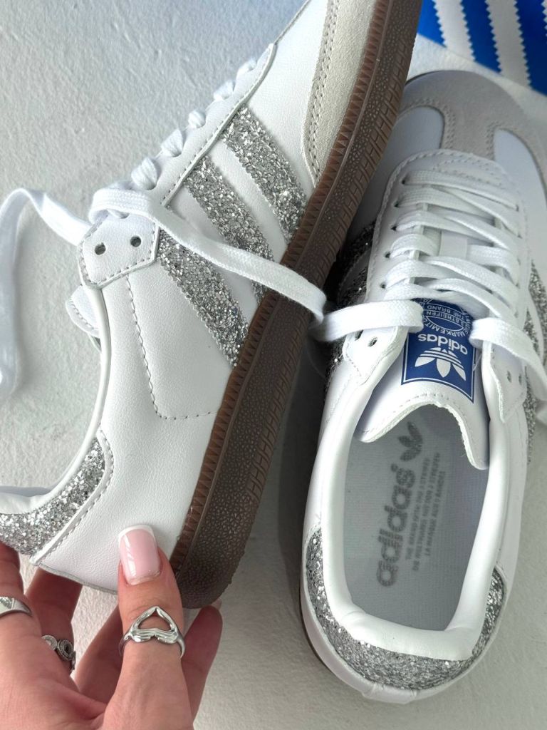 Кеди Adidas Samba Glitter Silver