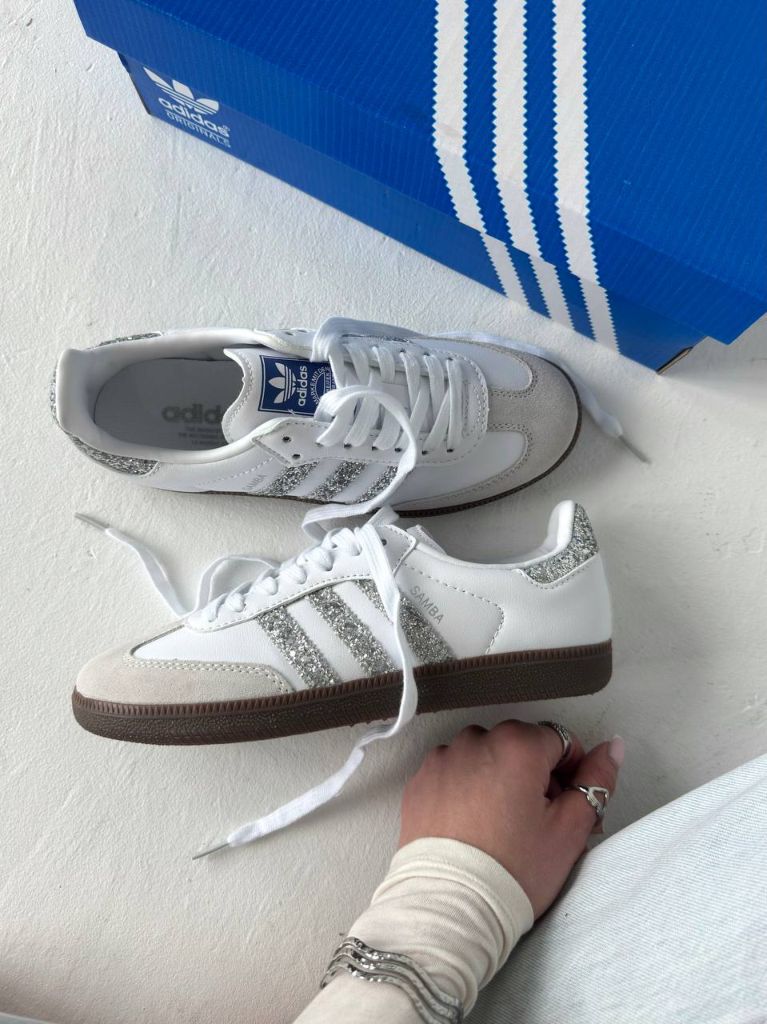 Кеди Adidas Samba Glitter Silver