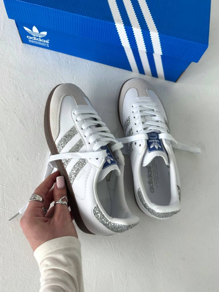 Кеди Adidas Samba Glitter Silver
