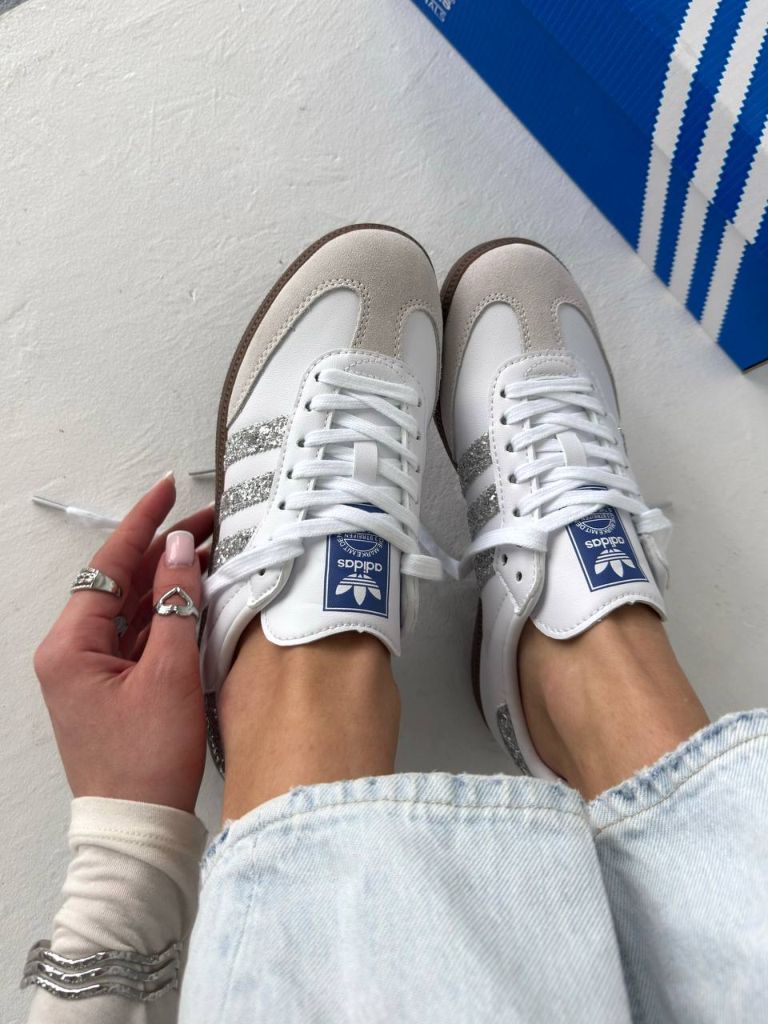Кеди Adidas Samba Glitter Silver
