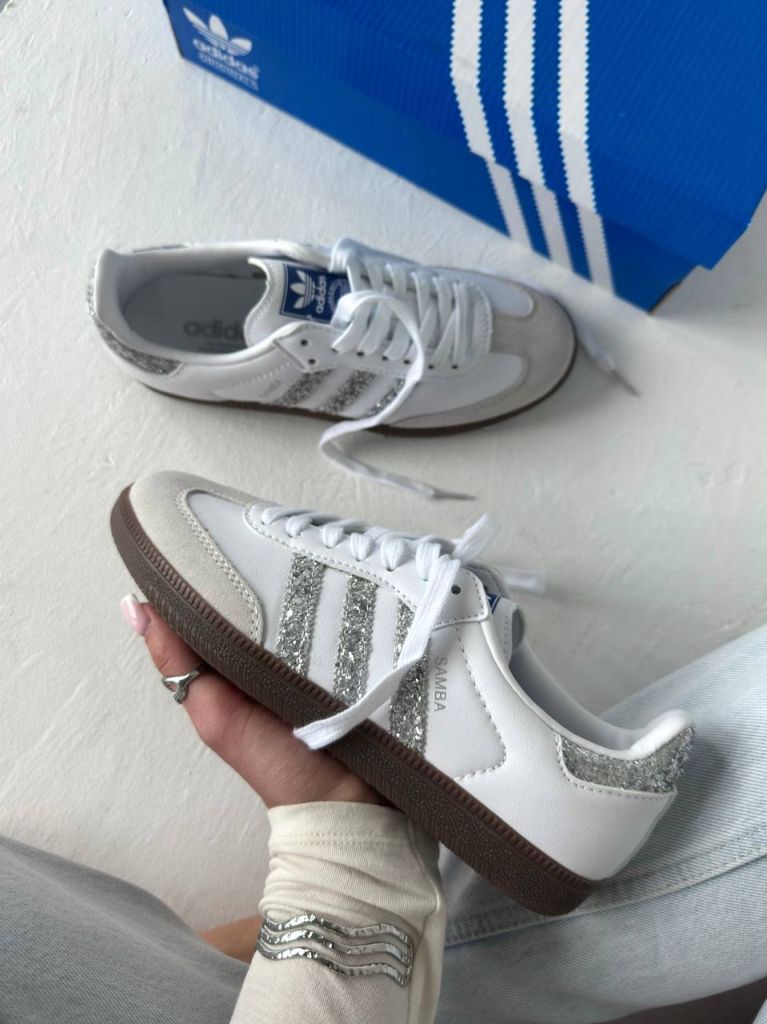 Кеди Adidas Samba Glitter Silver