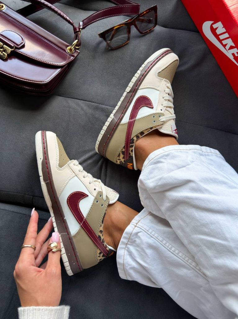 Кросівки Nike Dunk Low Khaki Leopard