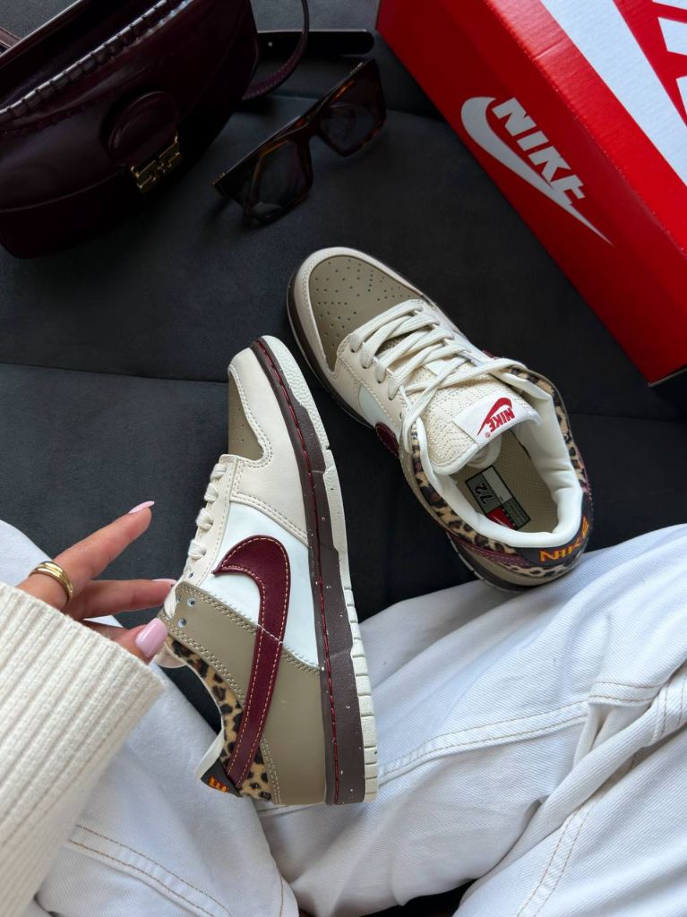 Кросівки Nike Dunk Low Khaki Leopard