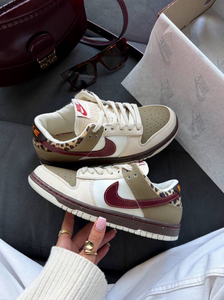 Кросівки Nike Dunk Low Khaki Leopard