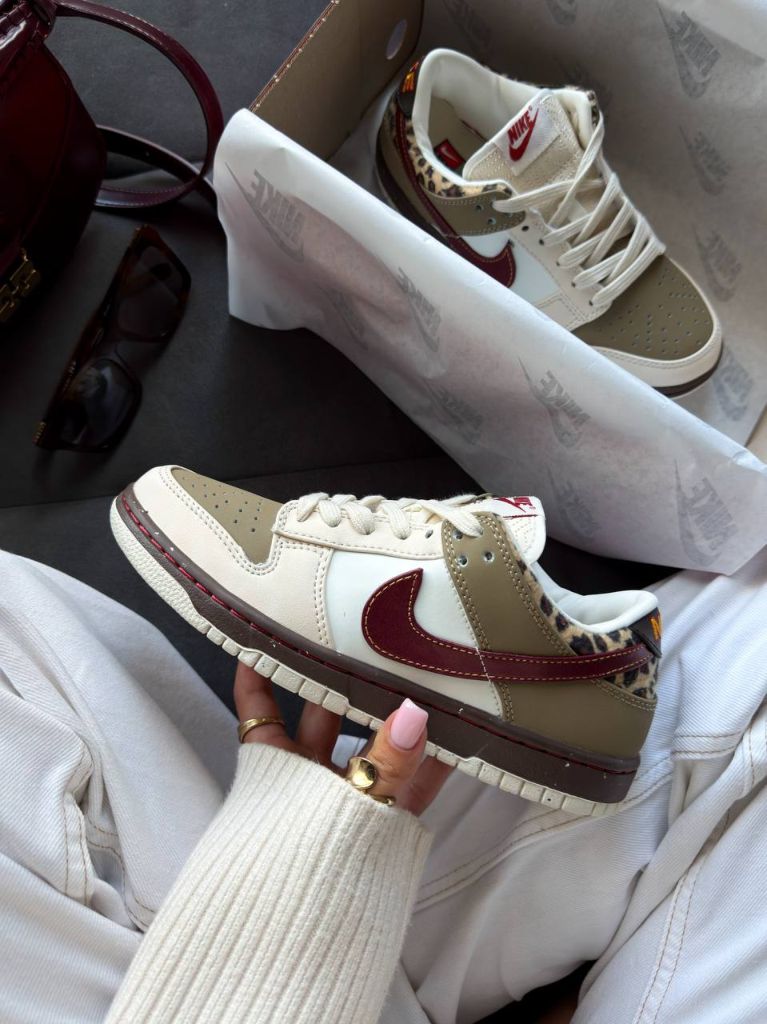 Кросівки Nike Dunk Low Khaki Leopard