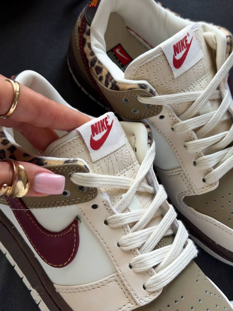 Кросівки Nike Dunk Low Khaki Leopard