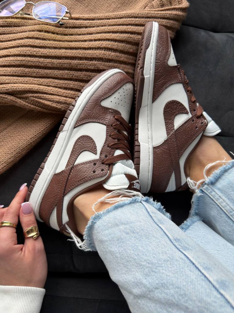 Кросівки Nike Dunk Low Sail Fauna Brown