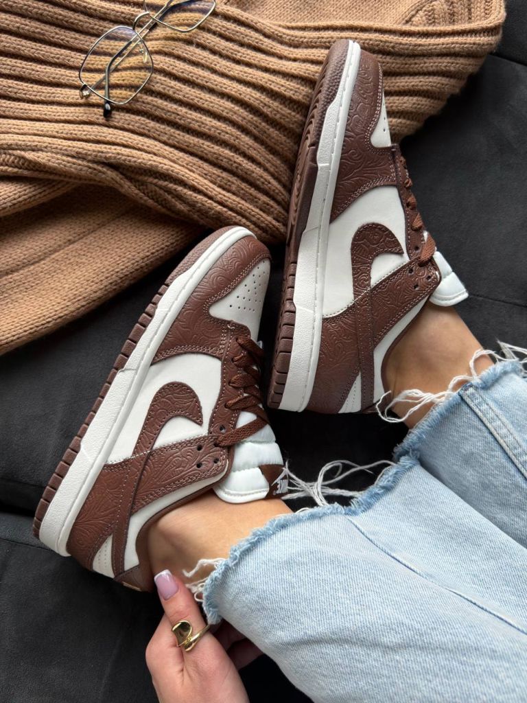 Кросівки Nike Dunk Low Sail Fauna Brown