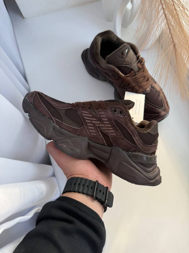 Кросівки термо New Balance 9060 Dark Brown