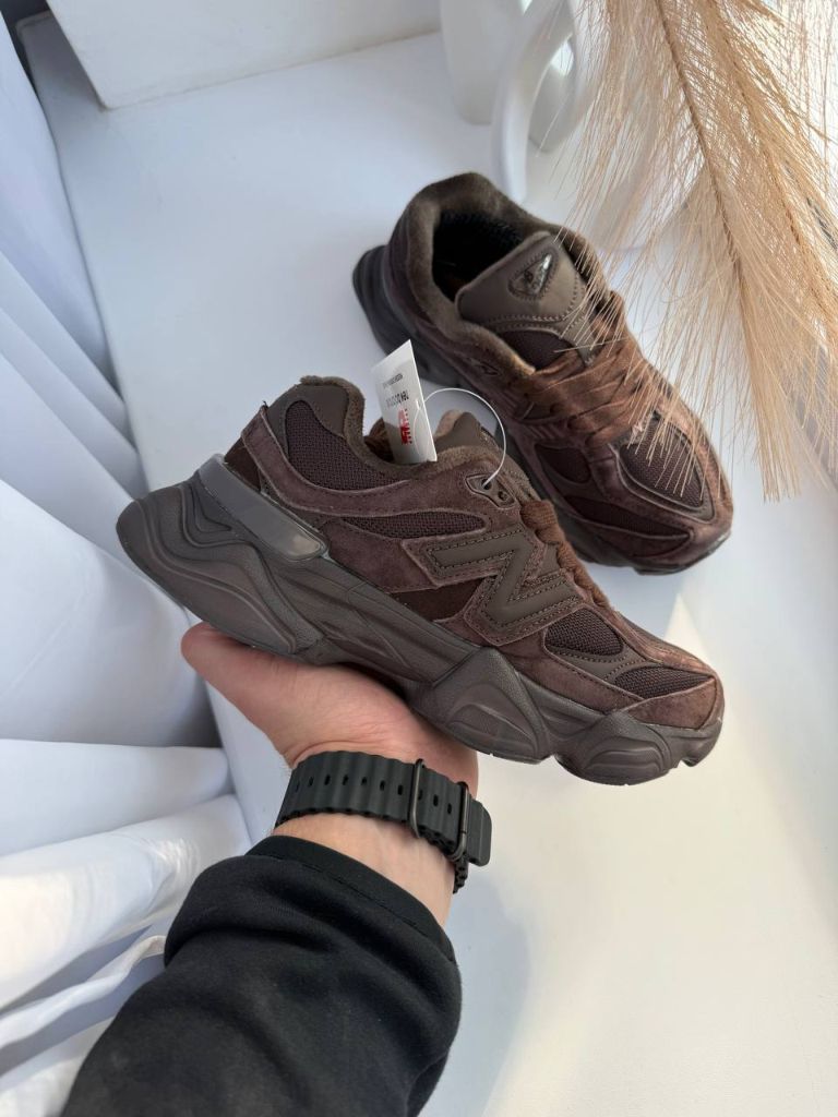 Кросівки термо New Balance 9060 Dark Brown