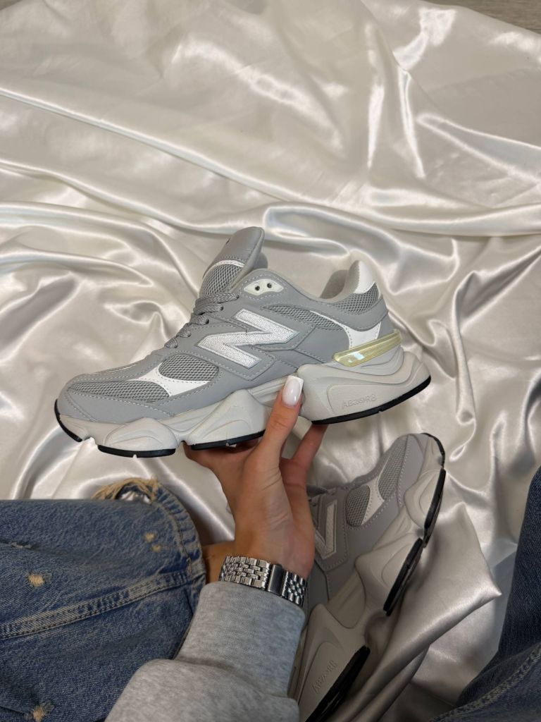 Кросівки New Balance 9060 Light Grey White Leathe